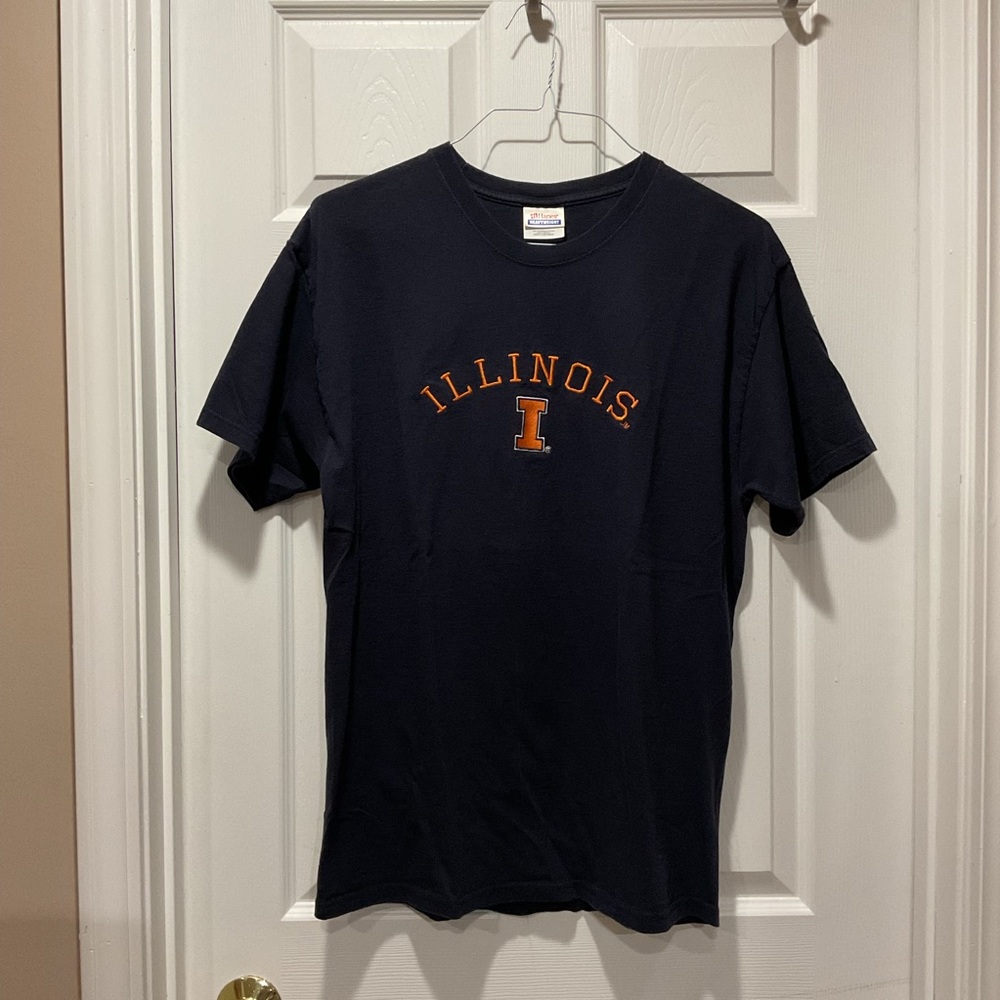 University of Illinois Illini Hanes Heavyweight Navy T-Shirt